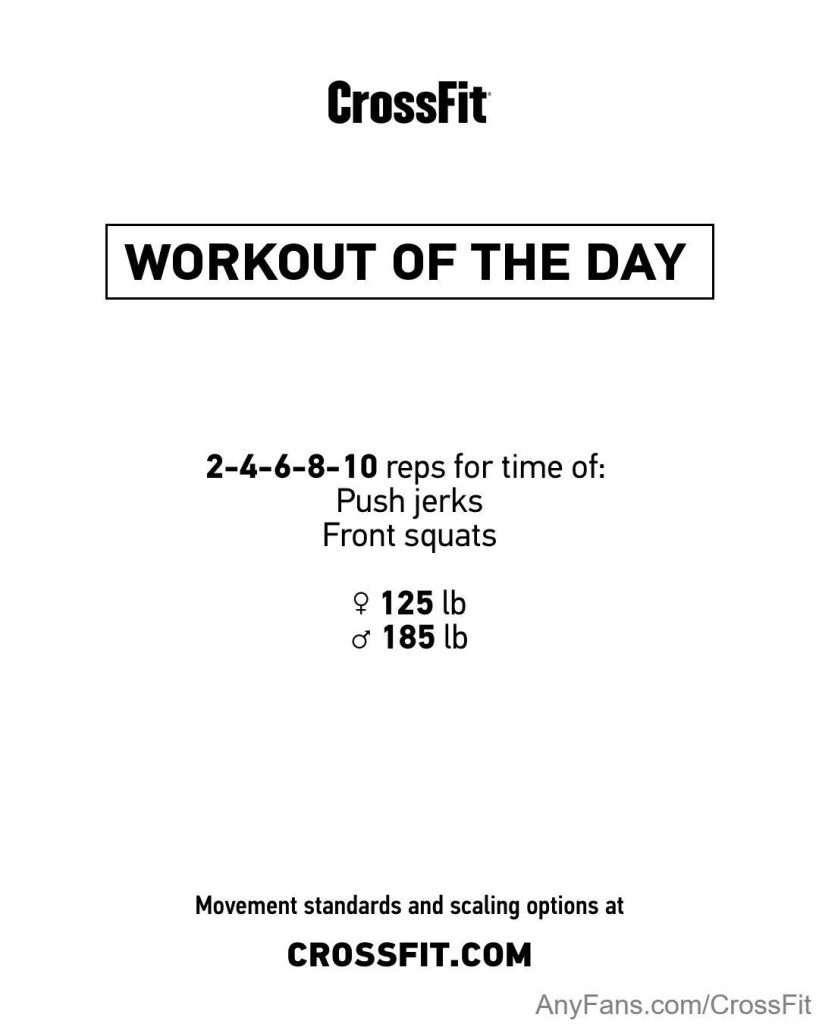 Workout of the Day Tuesday 240